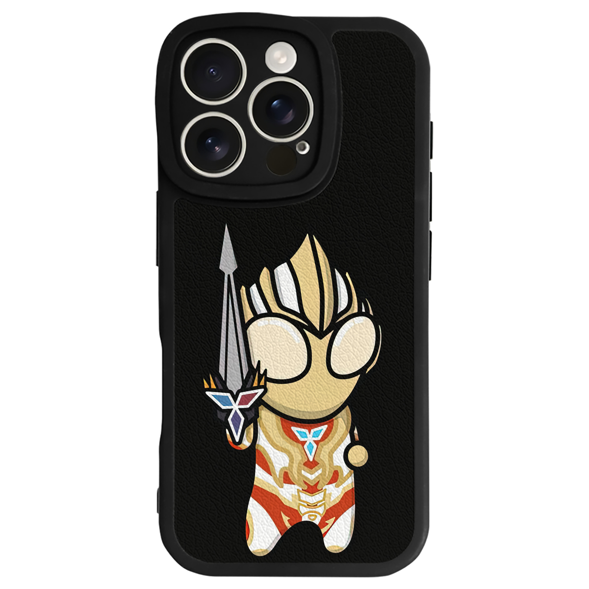 （画像用） ウルトラマン Ultraman 【iPhone 16シリーズ対応】シリコンスマホケース（レザー調） 材質：シリコン